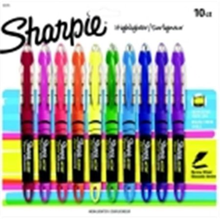 SHARPE MFG CO Sharpie Non-Toxic Liquid Pen Highlighter - Assorted Fluorescent Color; Pack 10 409254